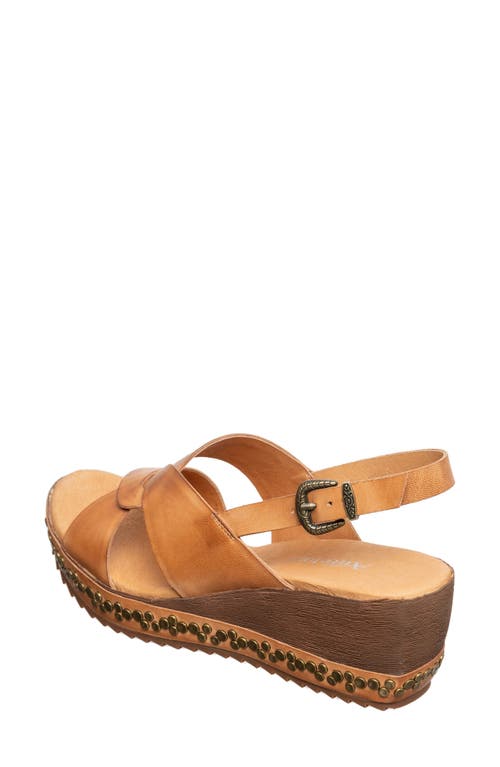 Antelope Danessa Platform Wedge Slingback Sandal In Tan