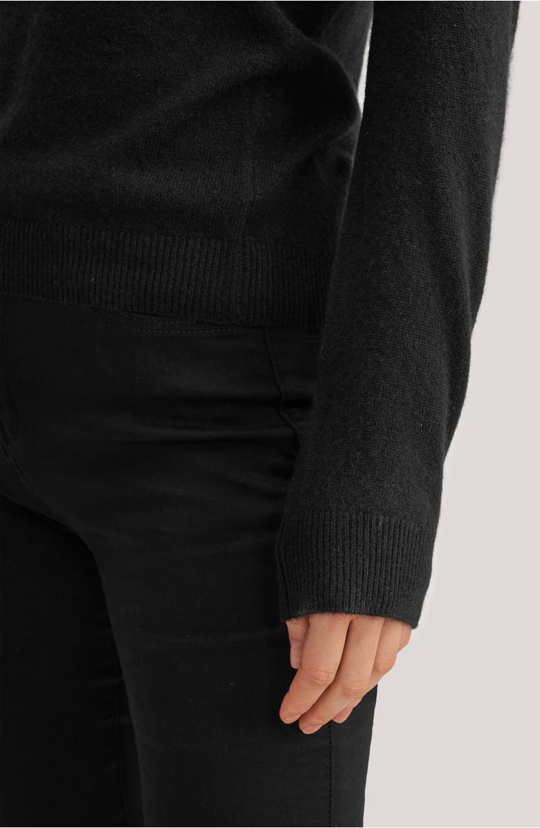 Lilysilk Women's Pure Cashmere Turtleneck Sweater, Alternate, color, Black