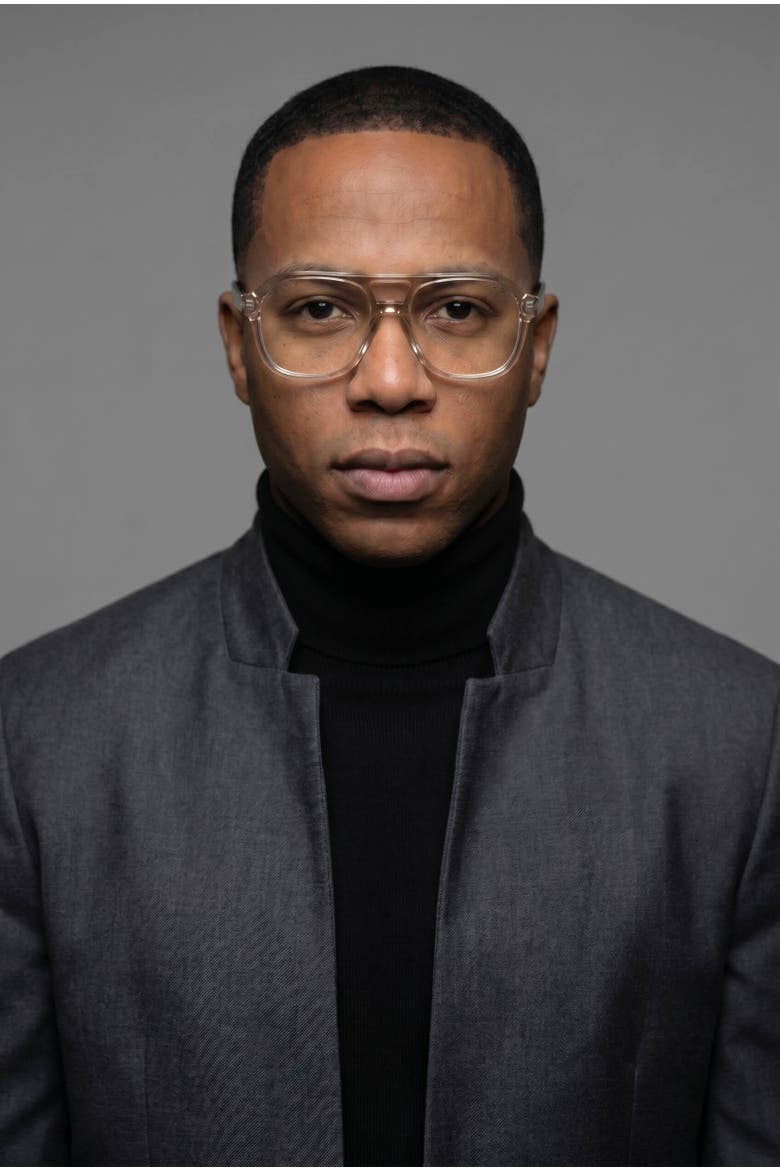 Axis 03 Smoke Oak 53MM Flat Top Eyeglasses - Champagne & Walnut, Alternate, color, Champagne and Walnut