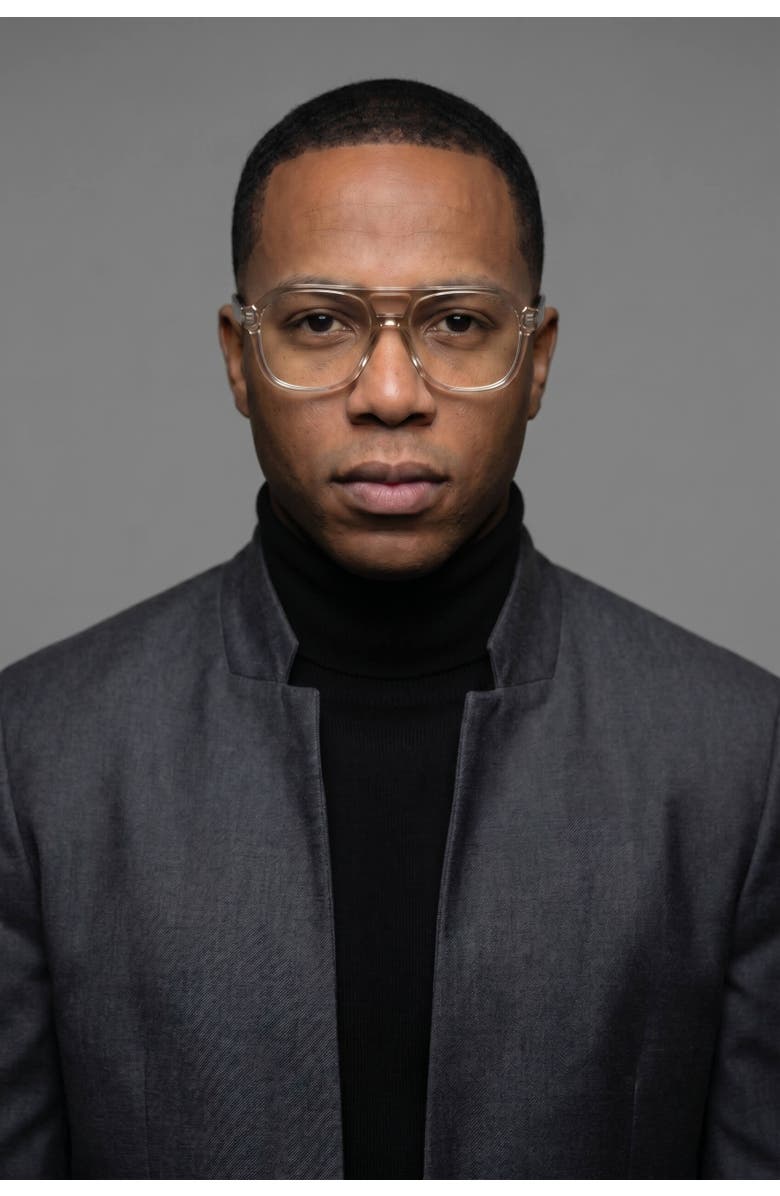 NCMPRBL Axis 03 Smoke Oak 53MM Flat Top Eyeglasses - Champagne & Walnut, Alternate, color, Champagne And Walnut