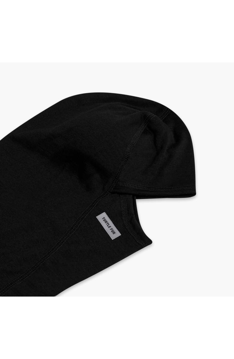 Turtle Fur Carefree Superfine Merino Wool MaxClava Balaclava, Alternate, color, Black