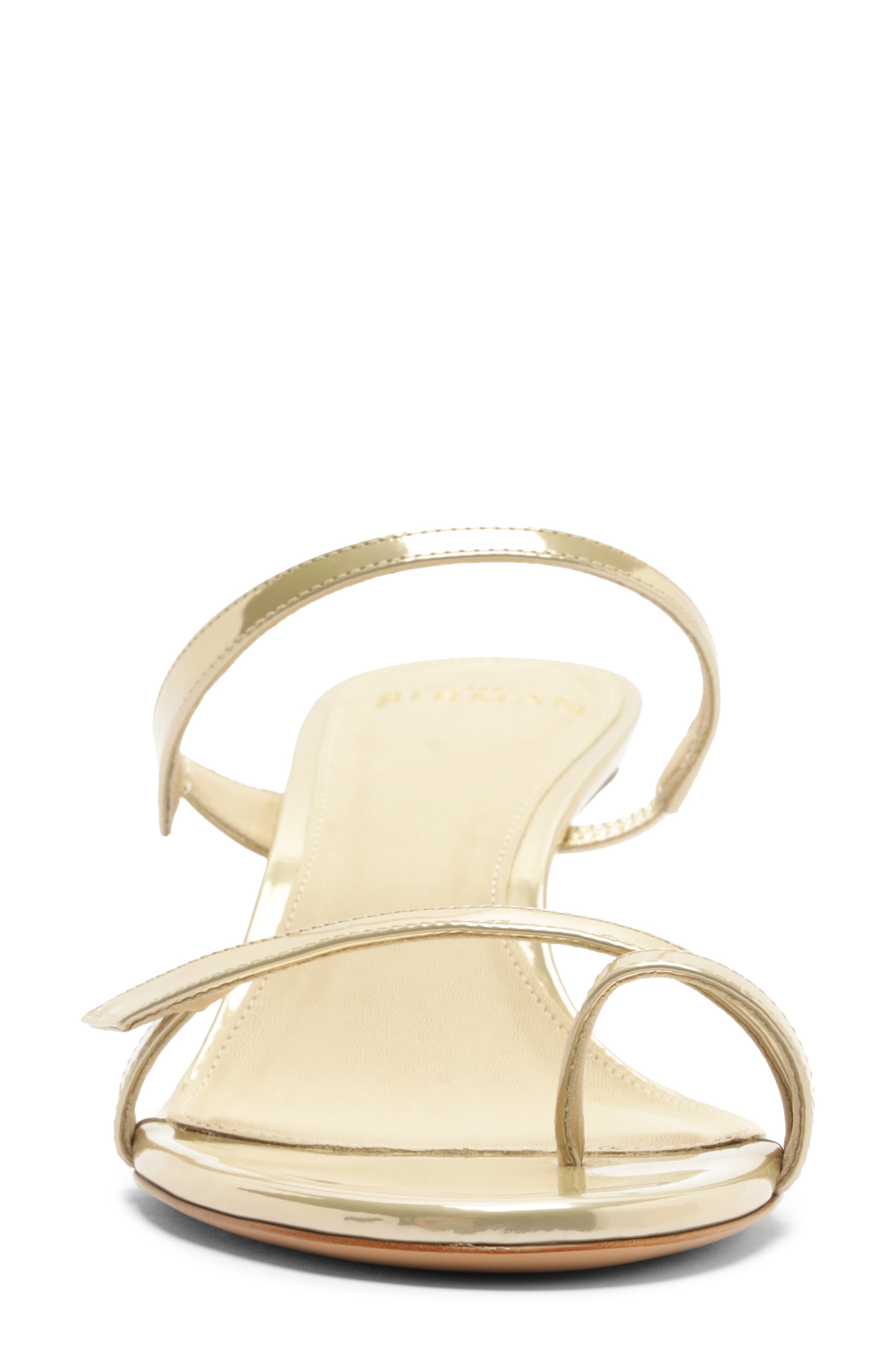 Alexandre Birman Tita Metallic Sandal, Alternate, color, Yellow