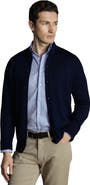 Charles Tyrwhitt Merino Button Through Funnel Neck Cardigan