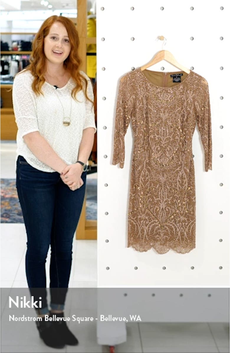 Embroidered Cocktail Dress, sales video thumbnail