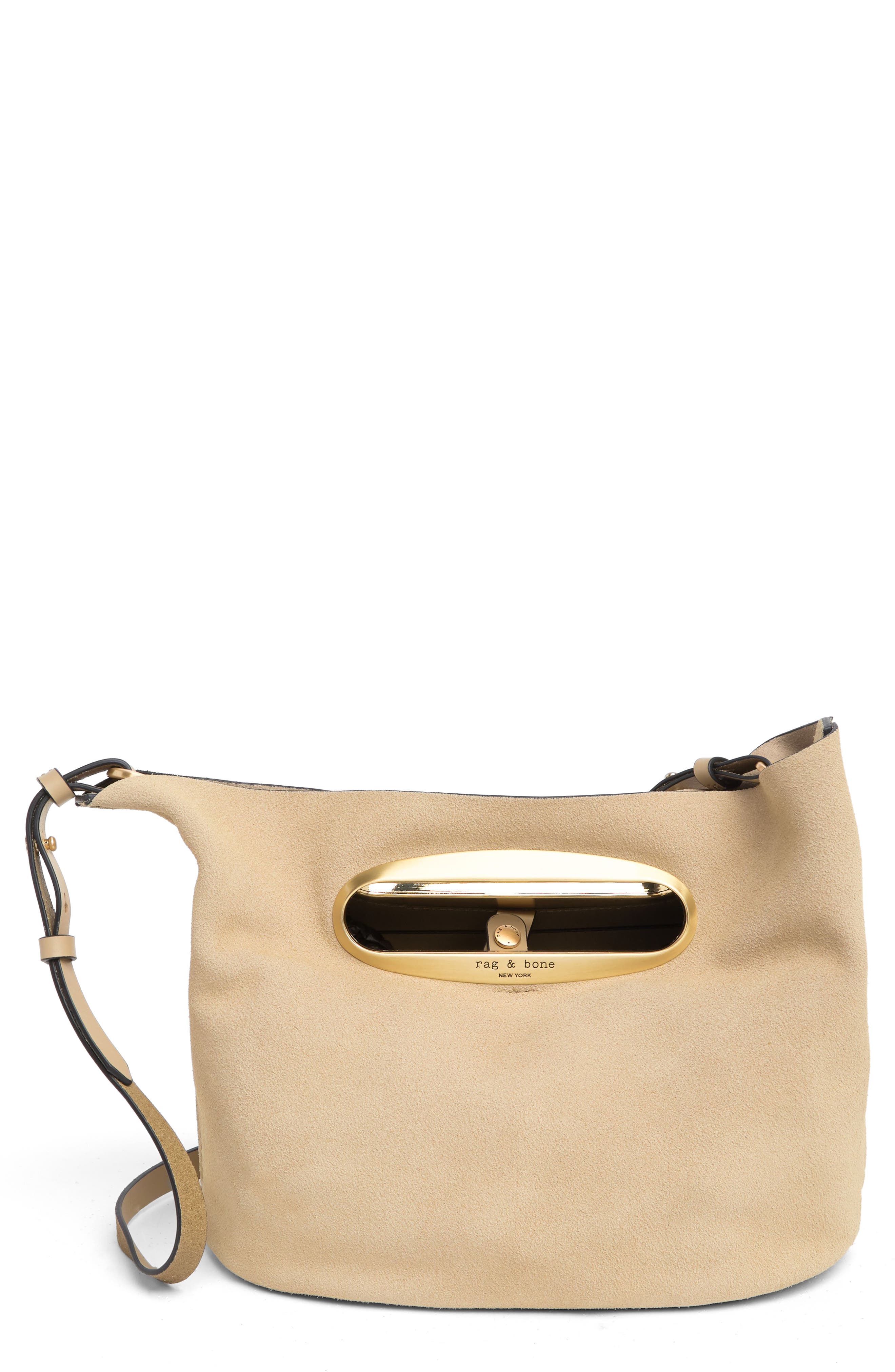 rag & bone Belize Leather Clutch, Main, color, 