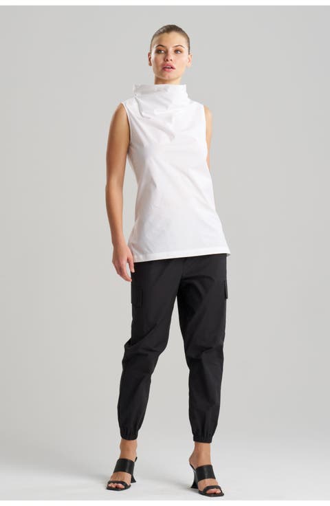 Cotton Poplin Funnel Top