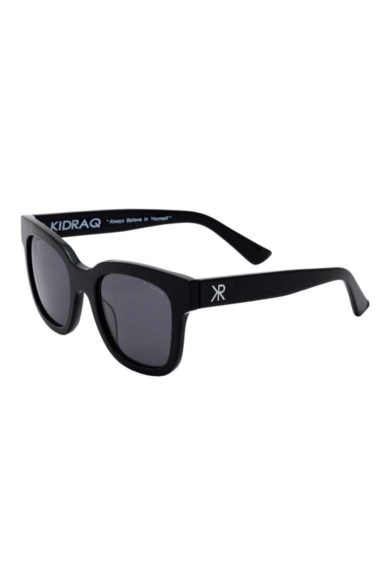 Kids' Kool Kid 51mm Sunglasses, Alternate, color, BLACK VOLCANO