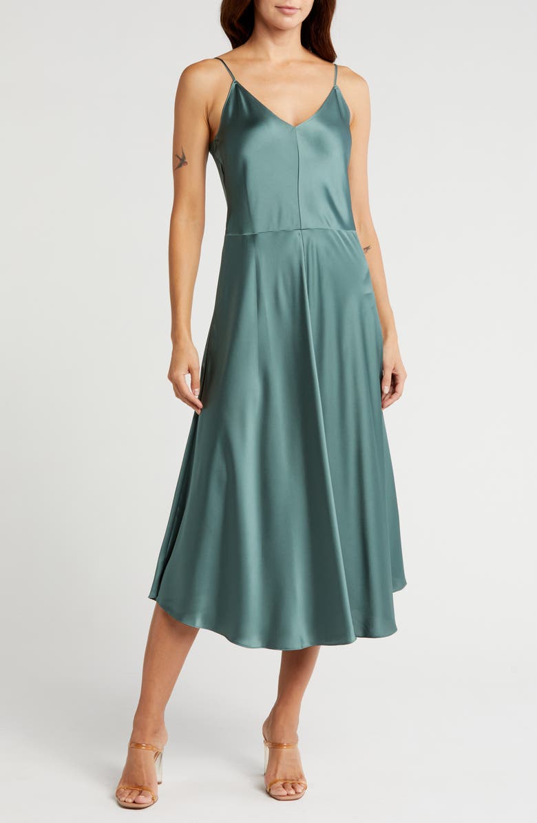 Vince Cami Satin Slipdress, Main, color, 