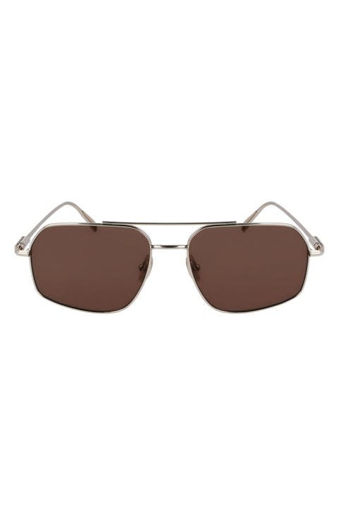 ★スタイリッシュ★Ferragamo 60mm アビエーターサングラス FERRAGAMO 60mm Gancini Aviator Sunglasses | Nordstrom