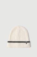 Brunello Cucinelli Cashmere English rib knit beanie with monili