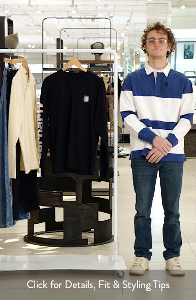 Archive Script Logo Long Sleeve Organic Cotton T-Shirt, sales video thumbnail