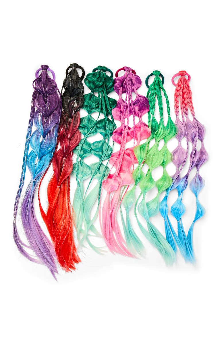 Candy Sky Wrap Ponytail Hair Extension, Alternate, color, PINK OVERFLOW