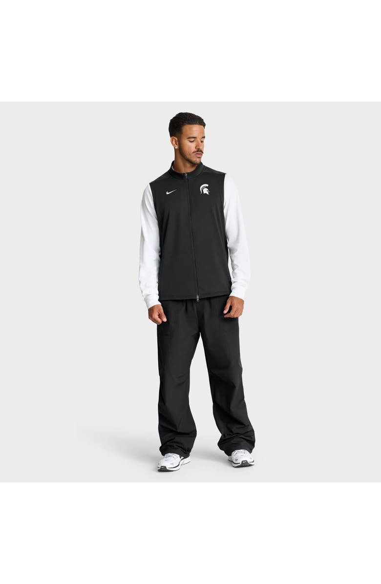 Nike Men's Nike Black Michigan State Spartans Primetime Victory Performance Full-Zip Vest, Alternate, color, Black