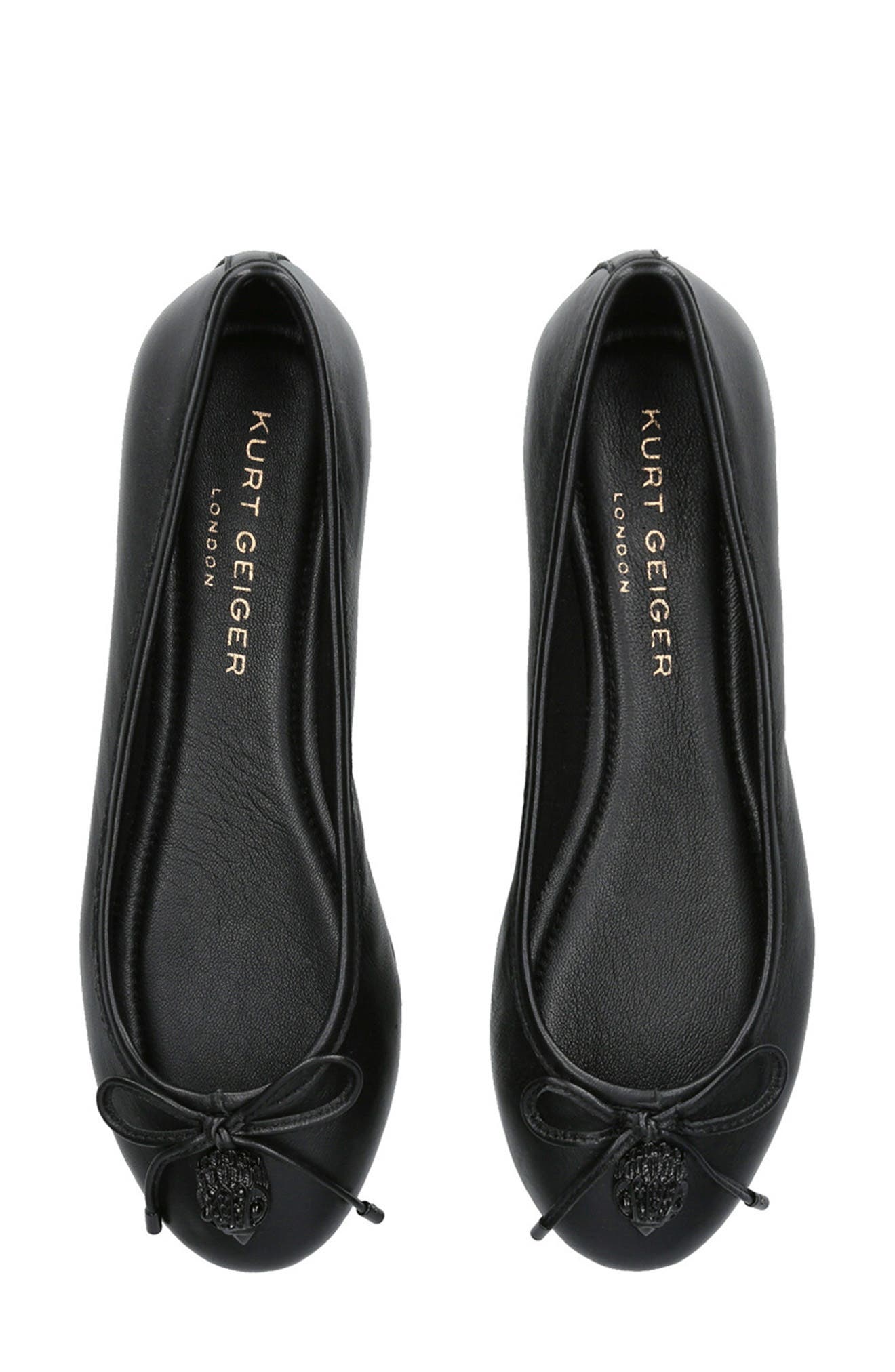 Kurt Geiger London Eagle Ballet Flat, Alternate, color, Black