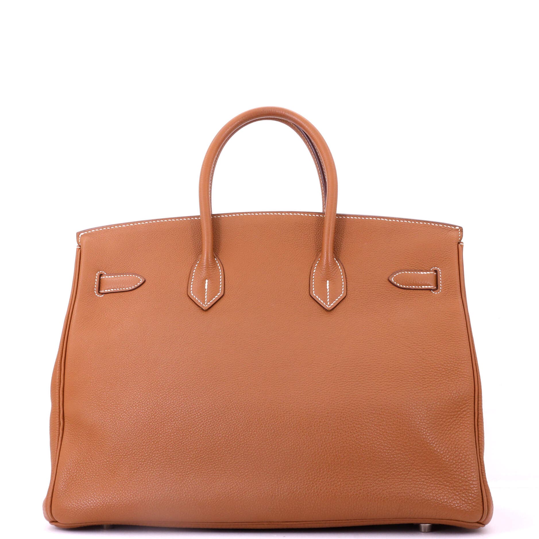 Pre-Owned Hermes Birkin Handbag Brown Togo with Palladium Hardware 35, Alternate, color, Gold