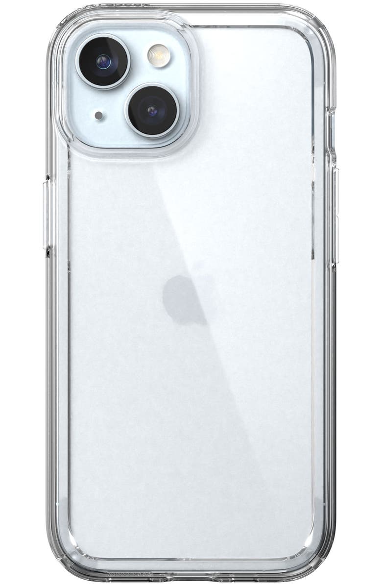Speck Gemshell Grip Case for Apple iPhone 15 / 14 / 13 / iPhone 16e, Alternate, color, Clear
