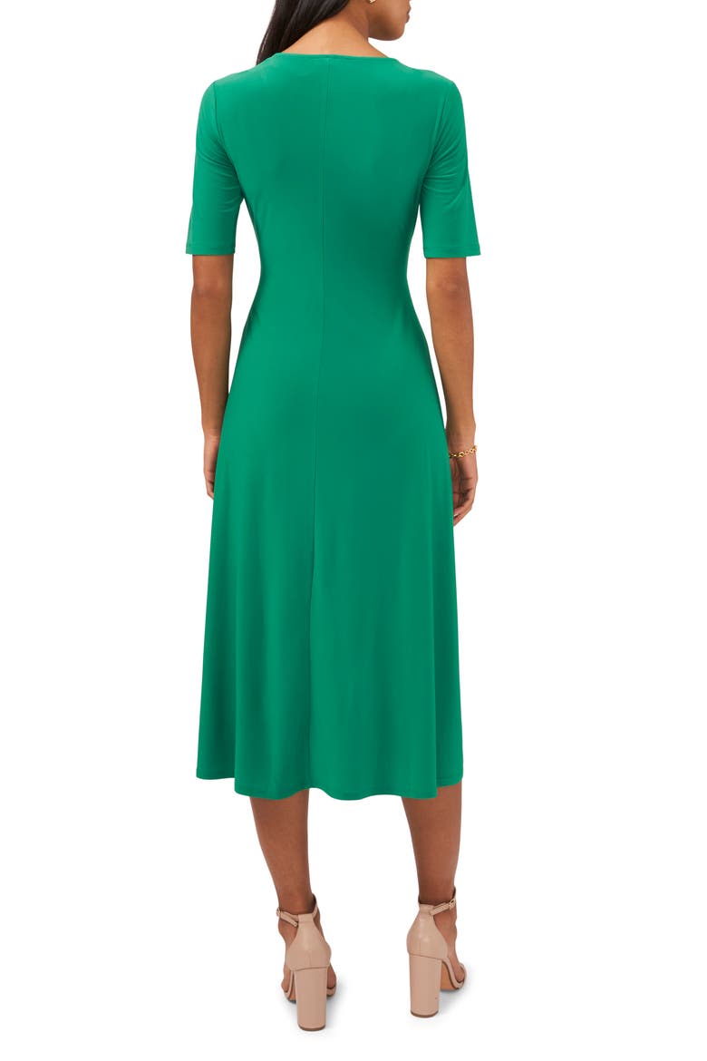 Surplice Faux Wrap Midi Dress, Alternate, color, MINT JULEP