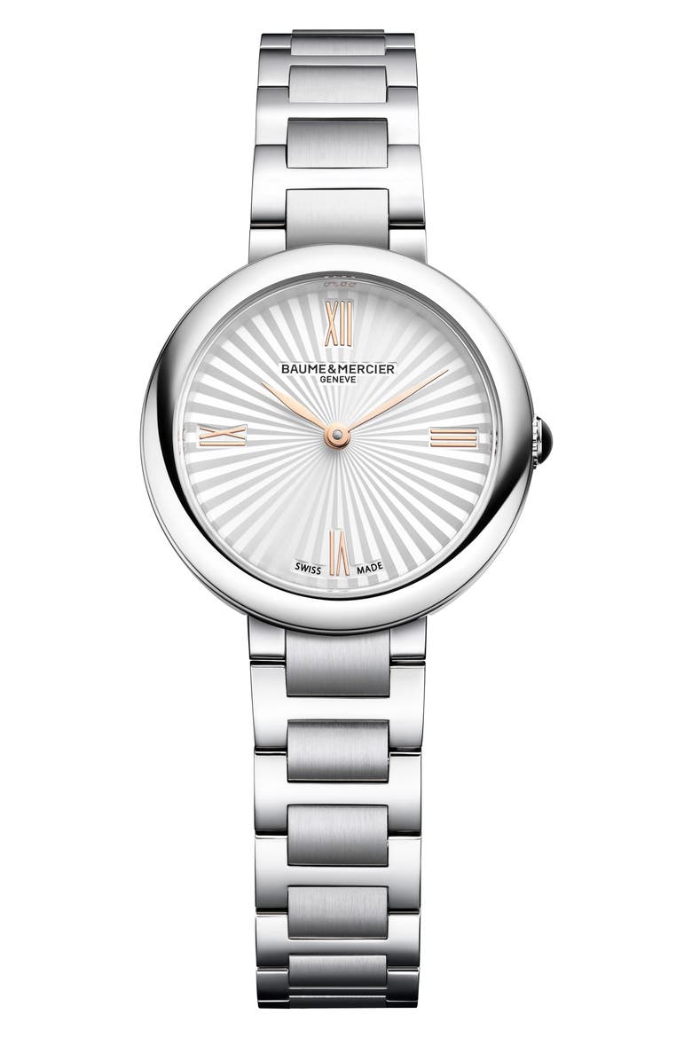 Joia de Baume & Mercier Bracelet Watch, 28mm, Main, color, SILVER
