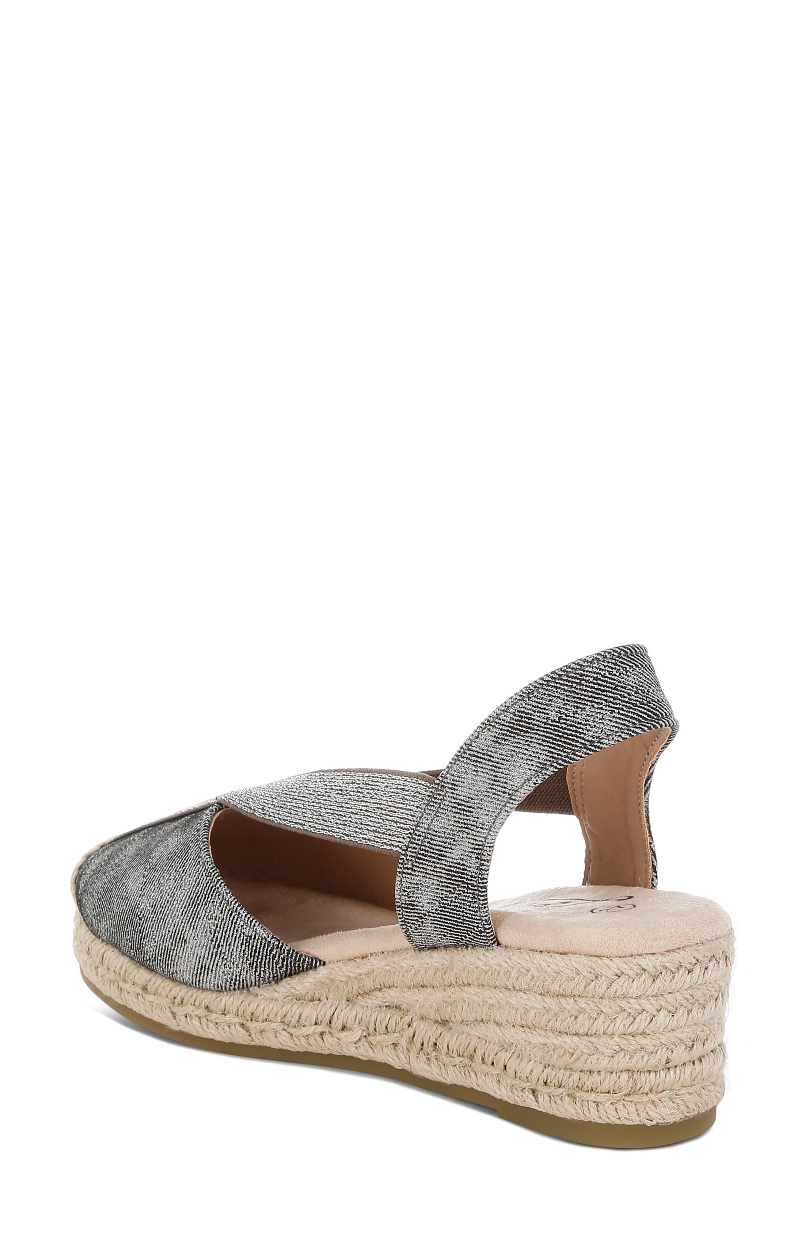 LONDON RAG Port Side Metallic Espadrille Platform Wedge Pump, Alternate, color, 