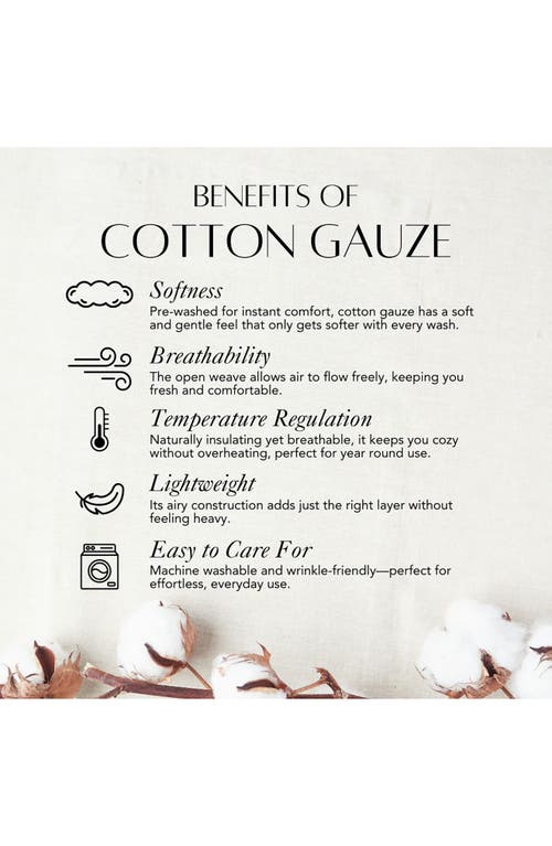 Crane Air Calm Crinkled Cotton Gauze 4-piece Sheet Set