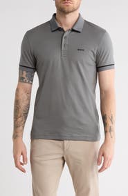 BOSS Paule Tipped Knit Polo