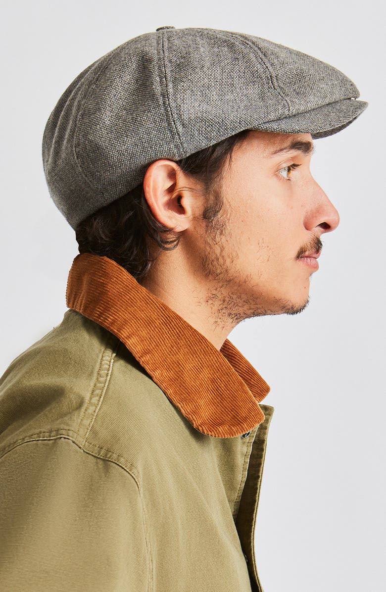 Brixton Brood Snap Driving Cap, Alternate, color, 