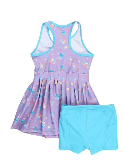 Rufflebutts Girls Upf50+ Active Dress & Bike Short Set In Multi