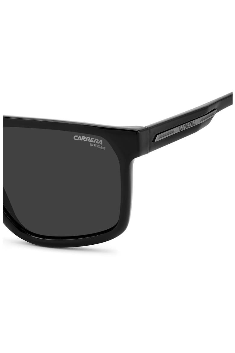 Victory C 60mm Square Flat Top Sunglasses, Alternate, color, BLACK/ GREY