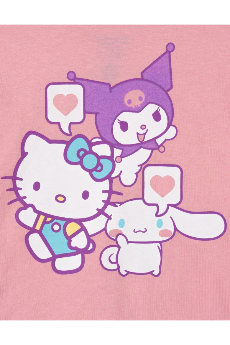 3-pack Short Sleeve T-shirts (toddler, Little Kid & Big Kid), Alternate, color, Kuromi Purple Multi