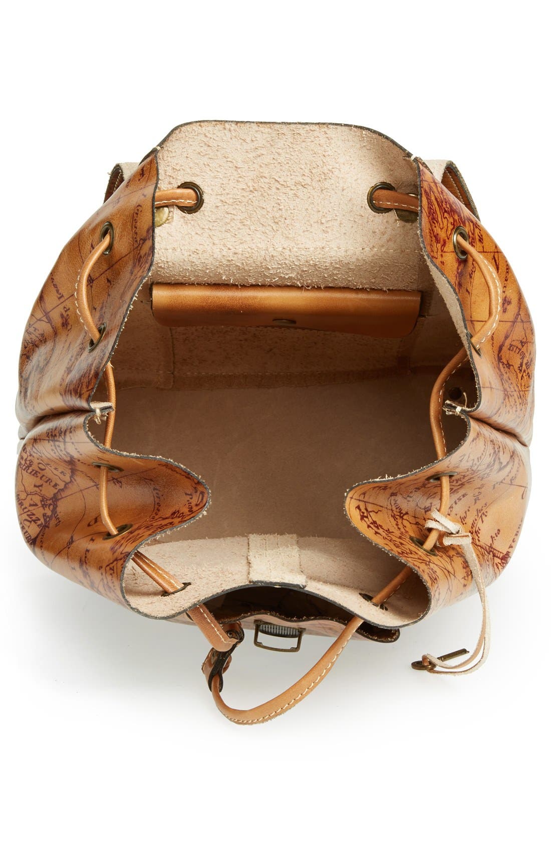 'Casape' Leather Backpack, Alternate, color, RUST