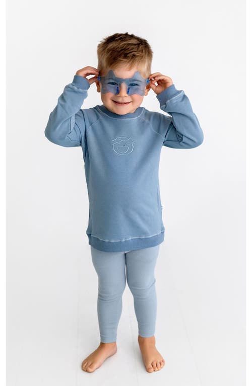 Pouf Emoji Set In Blue