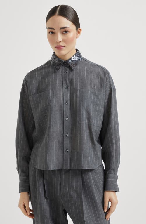 Brunello Cucinelli Shirt With Swing Drops Collar