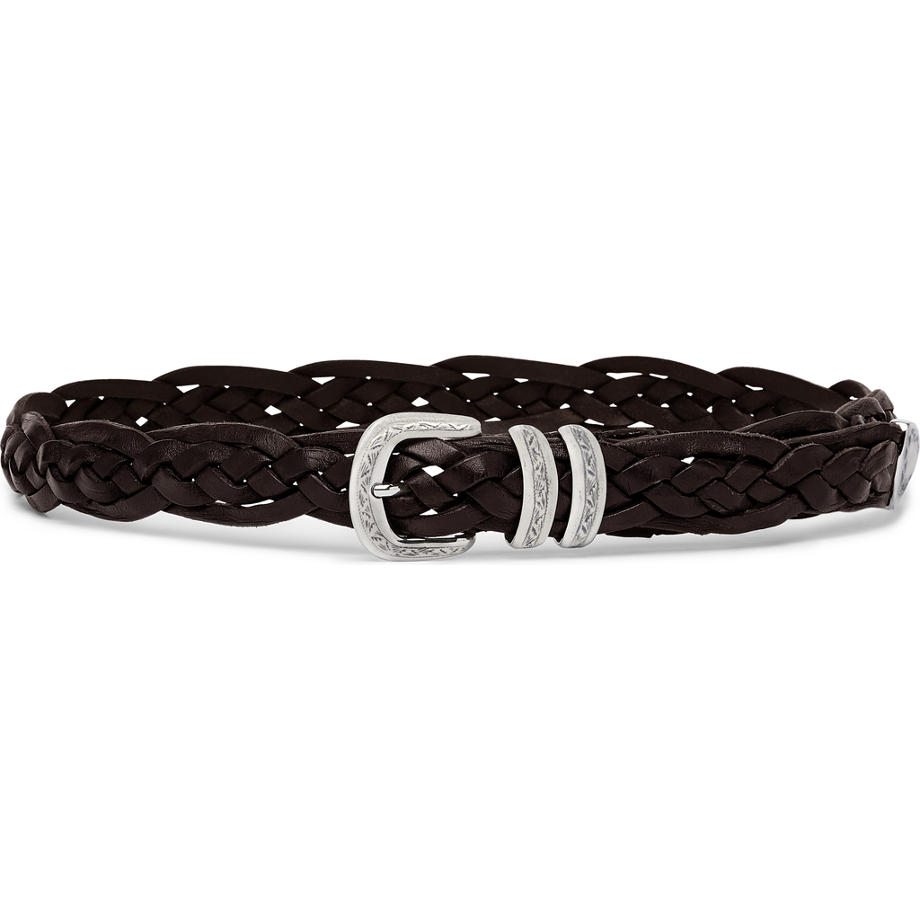 Brunello Cucinelli Belt With Detailed Buckle In Black