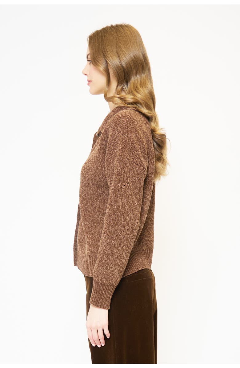 Central Park West Stella Robbie Polo, Alternate, color, Chocolate