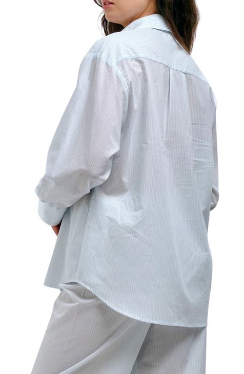 Andine Essen Lyon Stripe Cotton Button-up Pajama Top