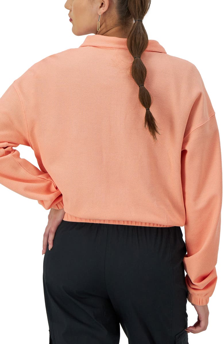 Champion Campus Piqué Quarter Zip Pullover, Alternate, color, 