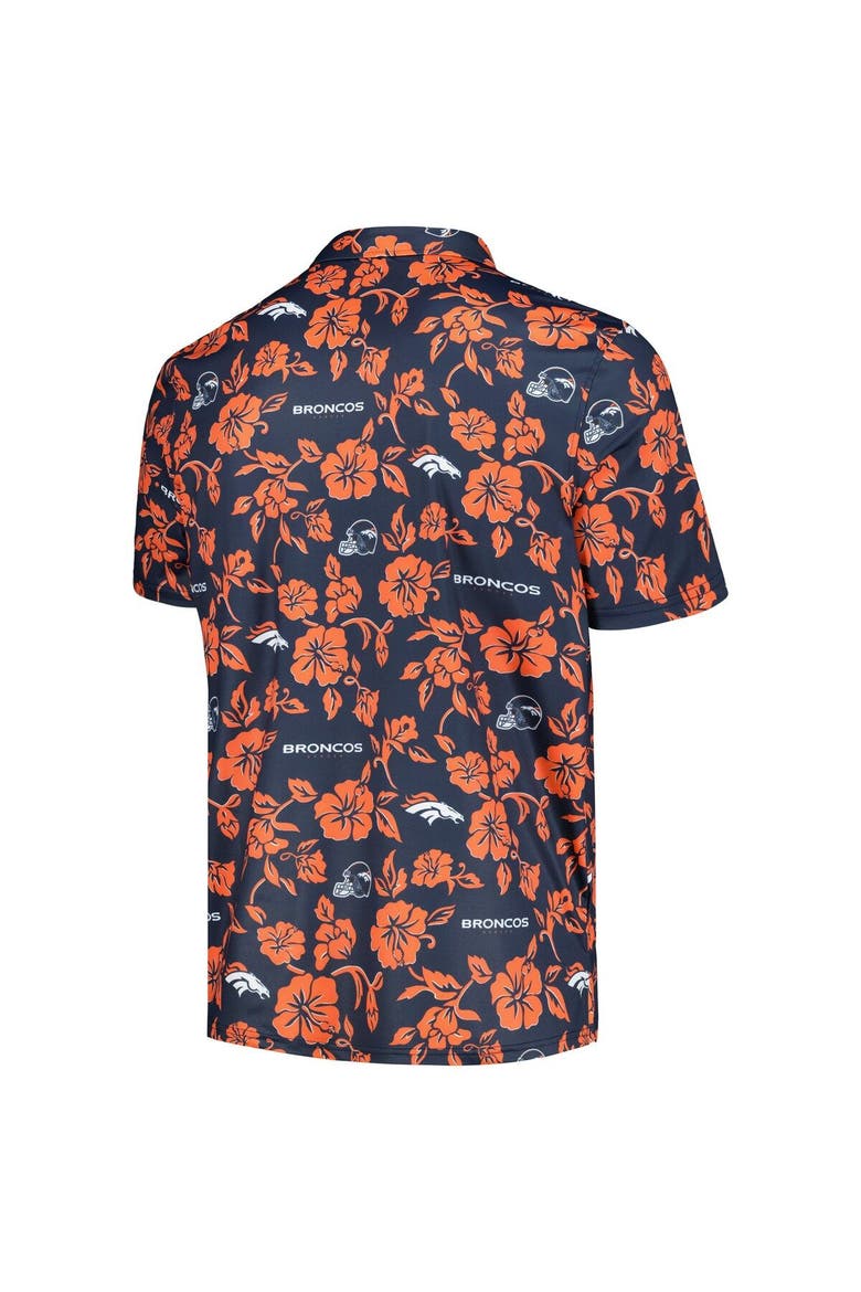 Men's Reyn Spooner Navy Denver Broncos Pua Performance Polo, Alternate, color, Navy