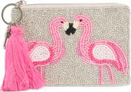 Collection XIIX Beaded Flamingo Coin Purse