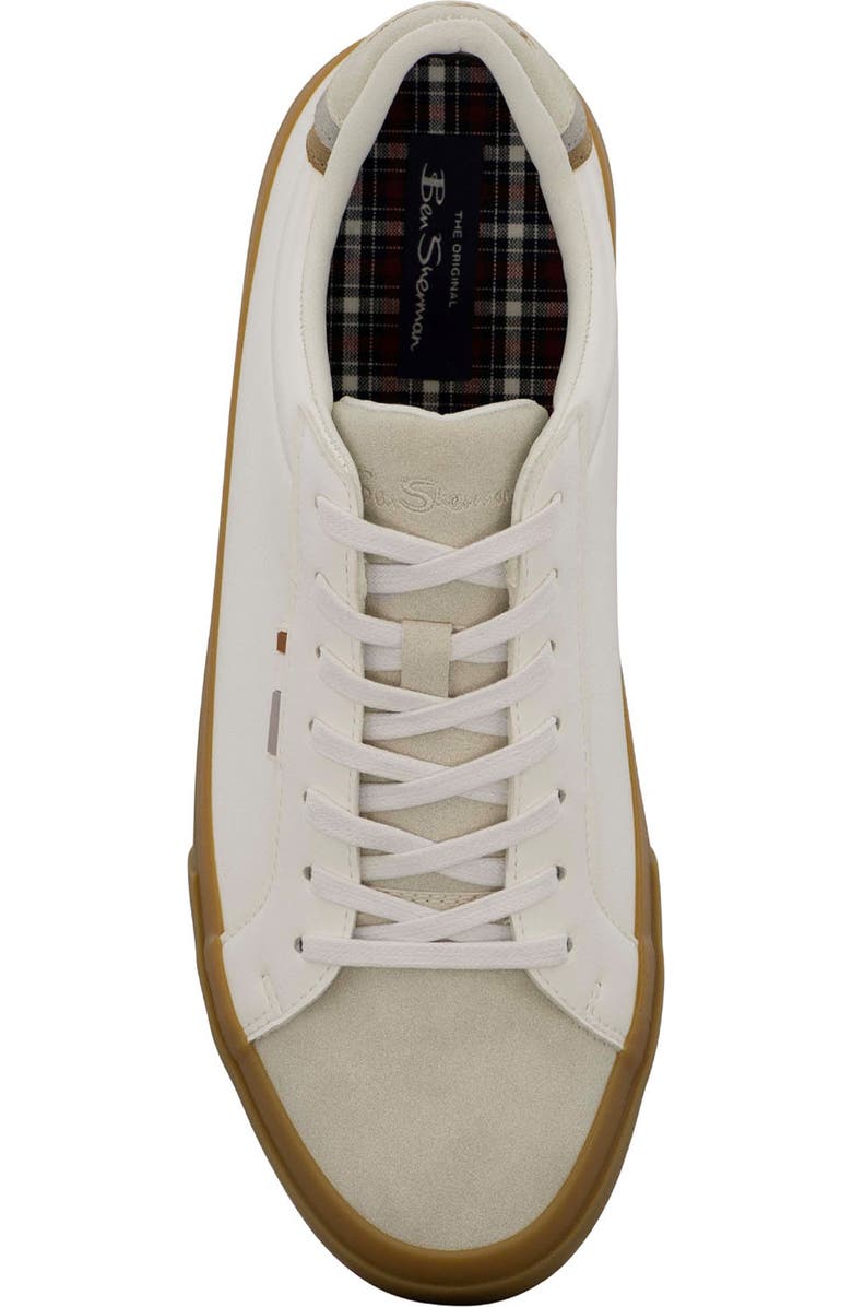 Ben Sherman Pepper Sneaker, Alternate, color, White/ Light Grey/ Sand/ Tan