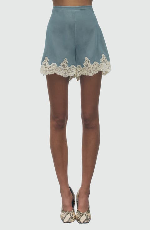 Rora Lace Hem Shorts