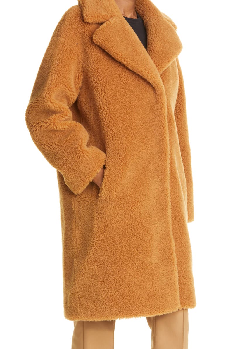 Stand Studio Camille Long Faux Fur Cocoon Coat, Alternate, color,