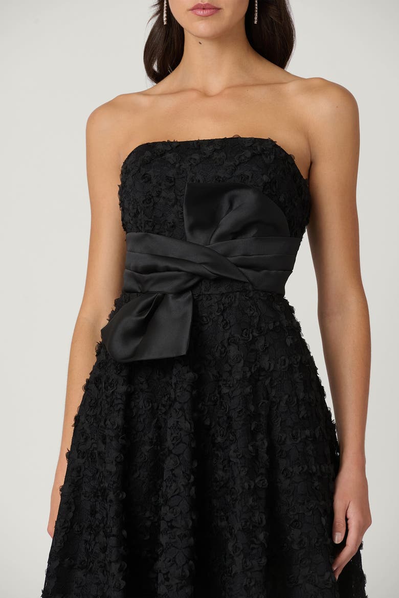 Midnight India Andes Lace Dress, Alternate, color, Jet