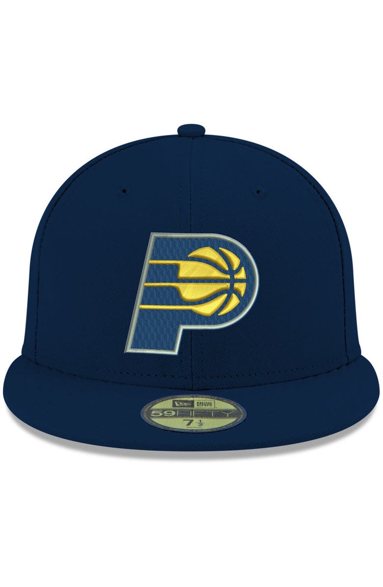 New Era Men's New Era Navy Indiana Pacers Official Team Color 59FIFTY Fitted Hat, Alternate, color, Navy