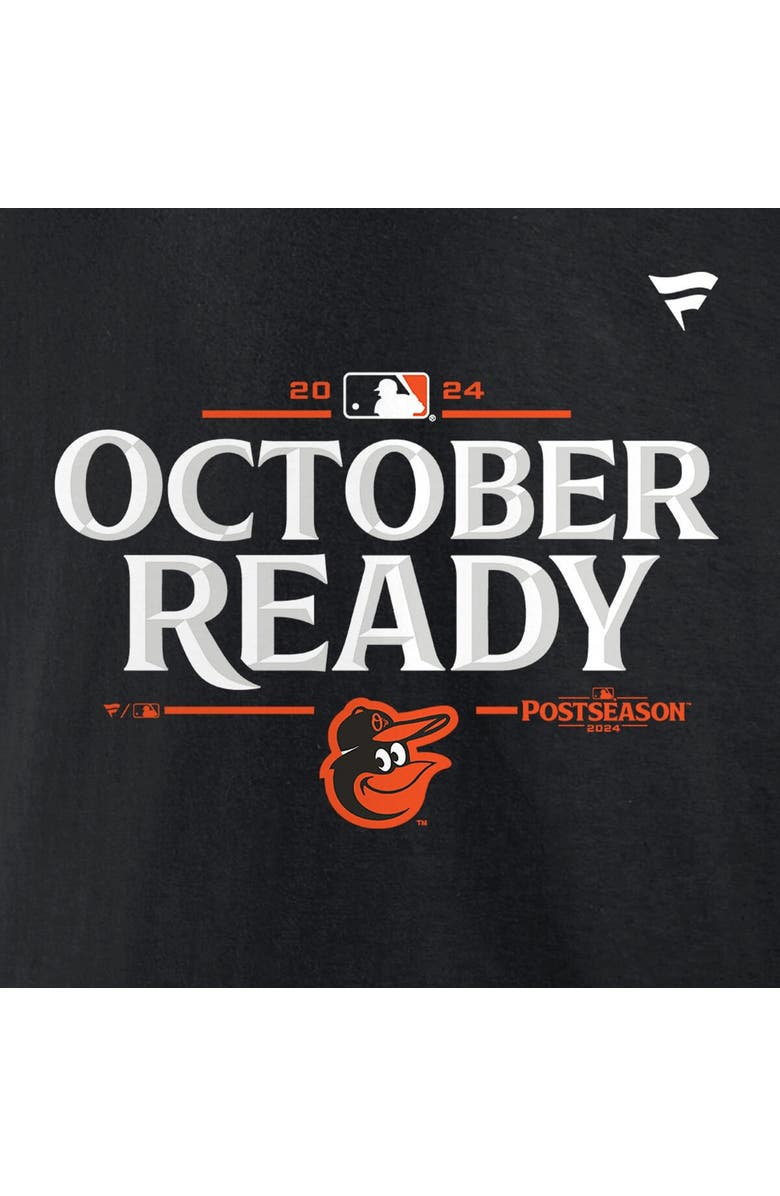 FANATICS Men's Fanatics  Black Baltimore Orioles 2024 MLB Postseason Locker Room T-Shirt, Alternate, color, 