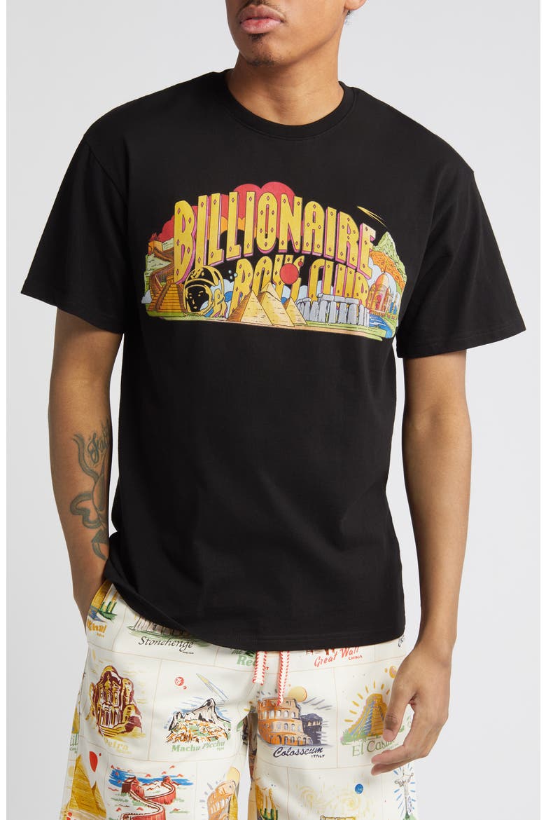 Arch Wonder Cotton Graphic T-shirt, Main, color, BLACK