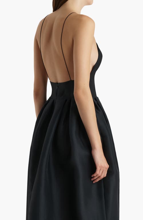 Khaite Colette Silk Organza Gown In Black