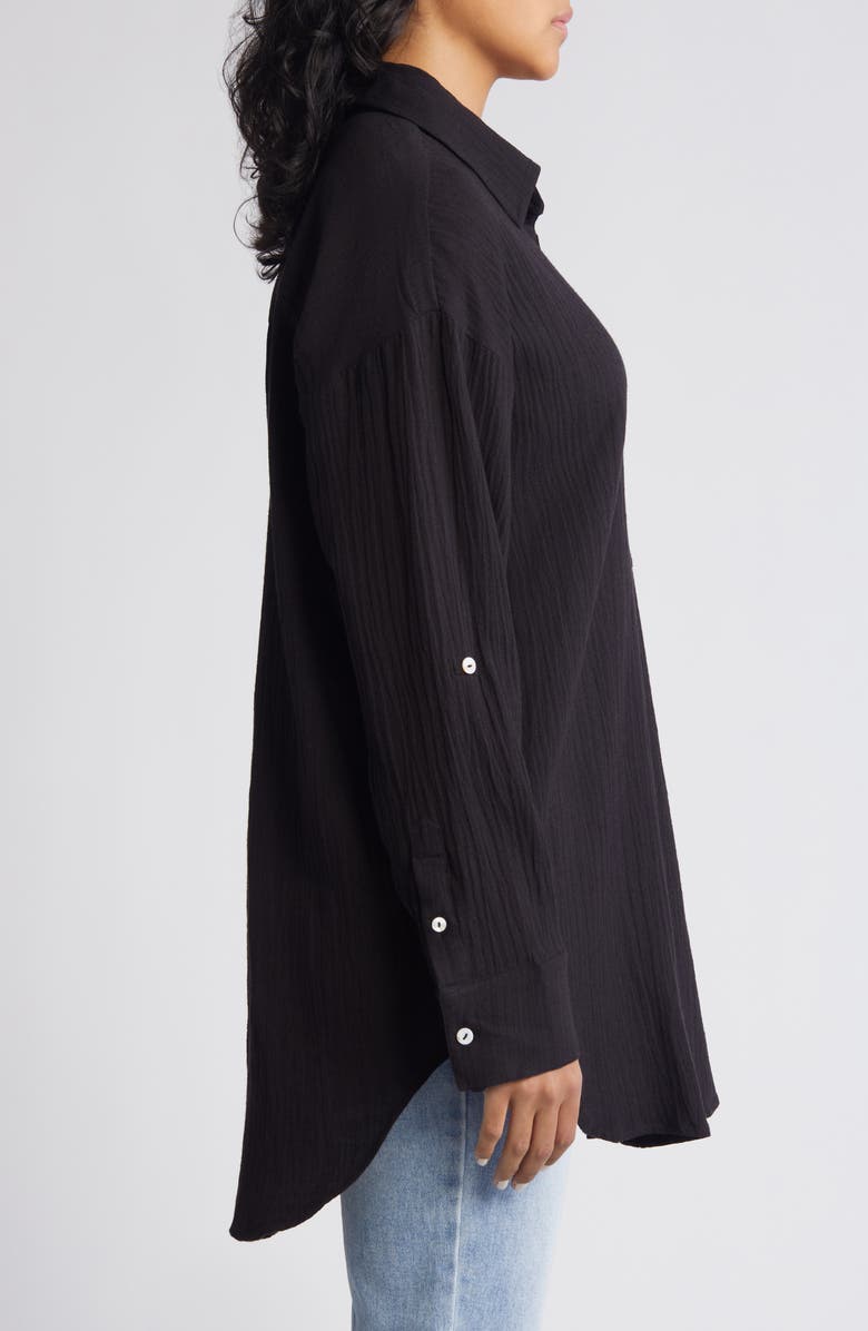 Rip Curl Premium Linen Button-Up Blouse, Alternate, color,