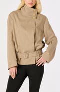 ASTR the Label Gael Plaid Belted Jacket