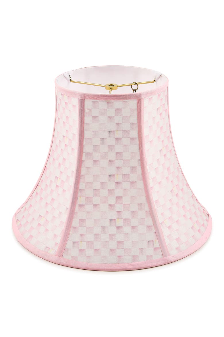 Rosy Check Medium Lampshade, Main, color, ROSY