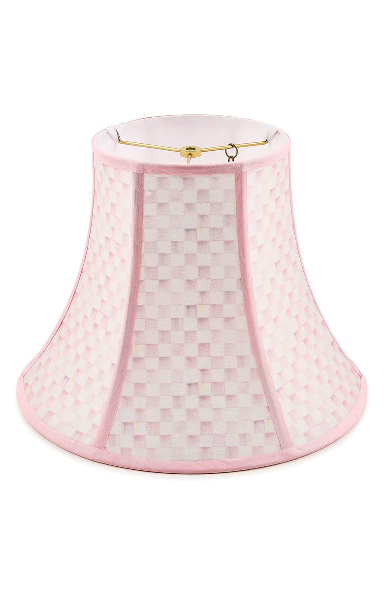 MACKENZIE CHILDS Rosy Check Medium Lampshade, Main, color, Rosy